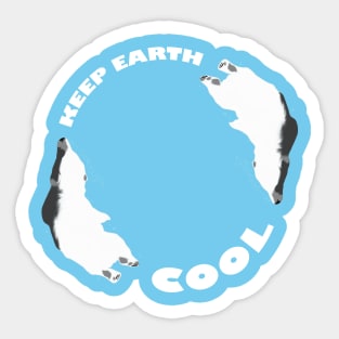 Polar Bear Keep the Earth Cool Sticker